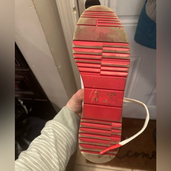 SIOBHAN SNEAKERS IN WHITE/ BLACK TUMBLE LEATHER - Picture 8 of 11